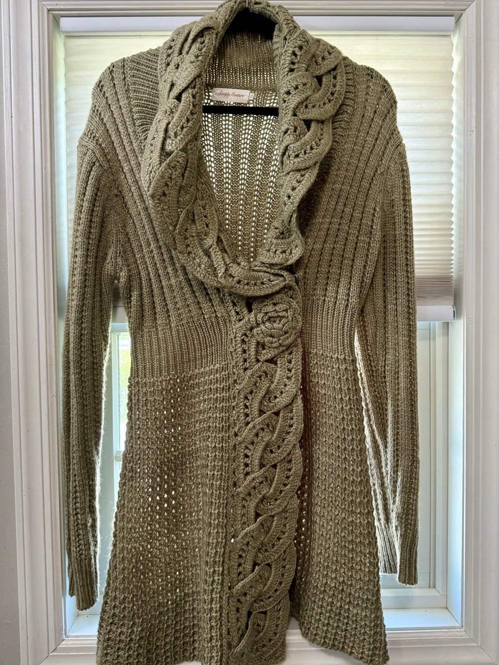 Soft Cable-Knit Shawl Collar Sweater Cardigan -  Grey